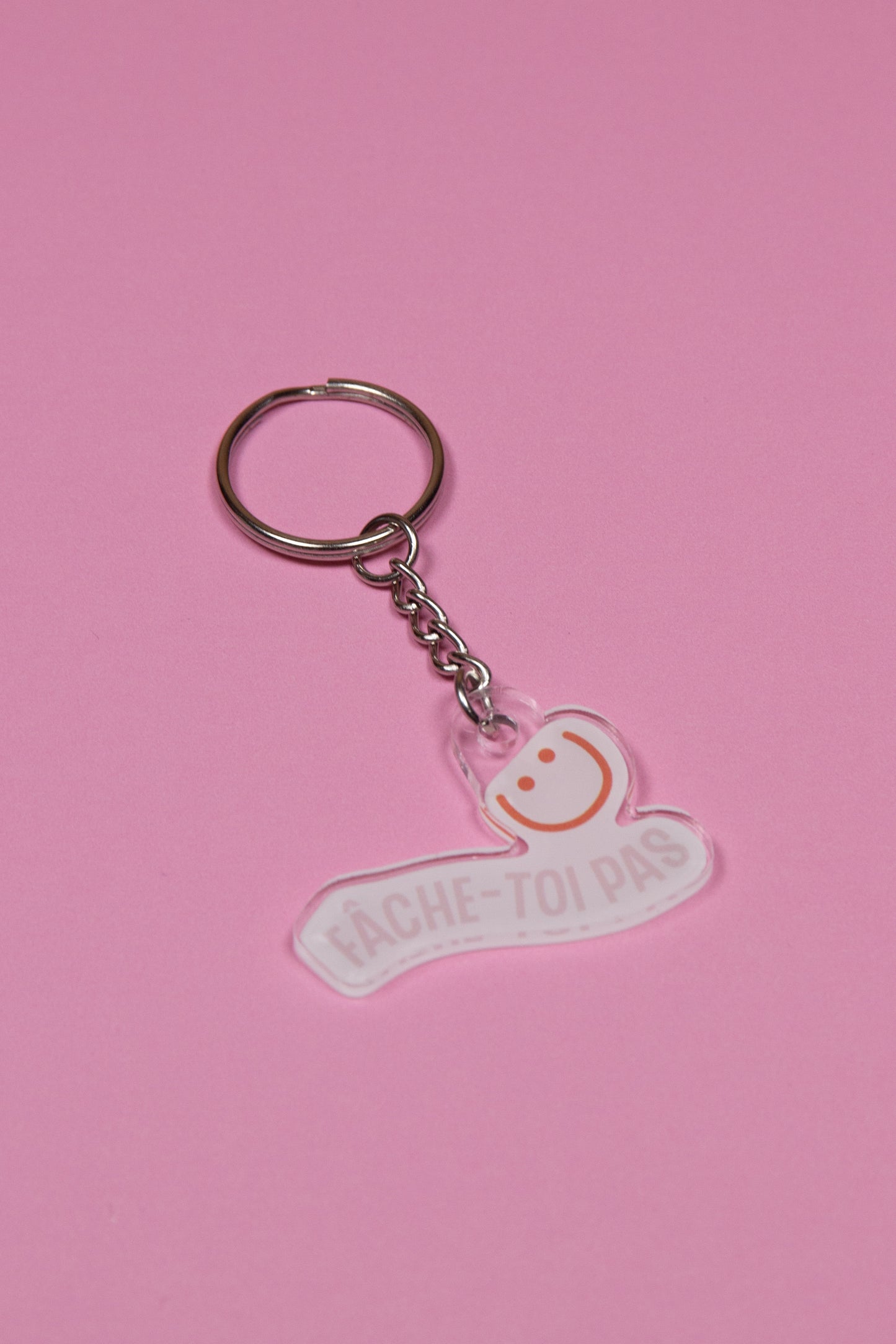 Le porte-clé Fâche-toi pas