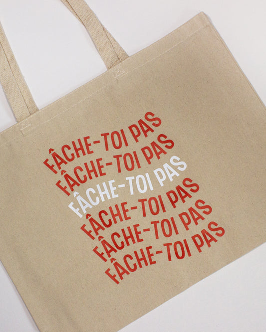 Sac fourre-tout Fâche-toi pas | Tote bag Fâche-toi pas